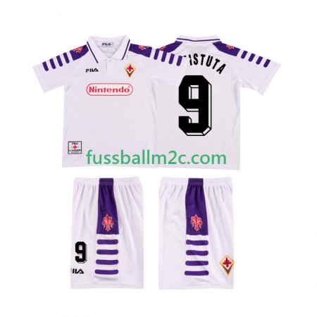 Fußballtrikots ACF Fiorentina BASTUTA 9 1999 Retro Kinder Auswärts Trikotsatz 1998 Fußballtrikots ACF Fiorentina BASTUTA 9 1999 Retro Kinder Auswärts Trikotsatz 1998